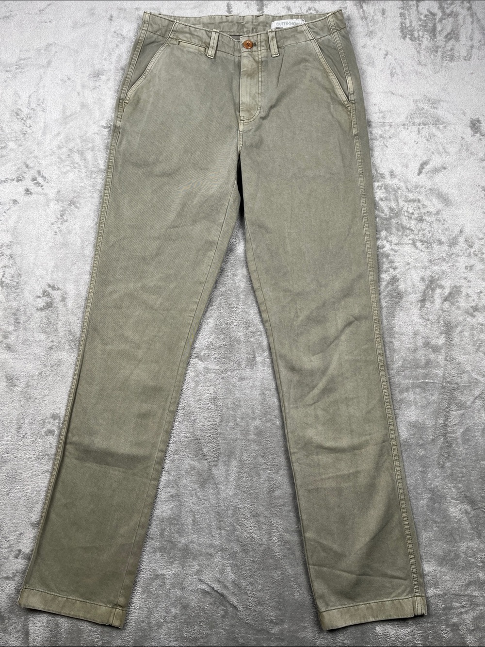 NEW Outerknown 29 Men's 100% Organic Cotton Olive Green Casual Pants